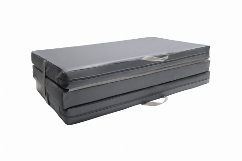 Materac gimnastyczny "Walizka,, szary Large 200x120x10
