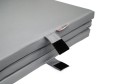 Materac gimnastyczny "Walizka,, szary Maxi 200x120x5
